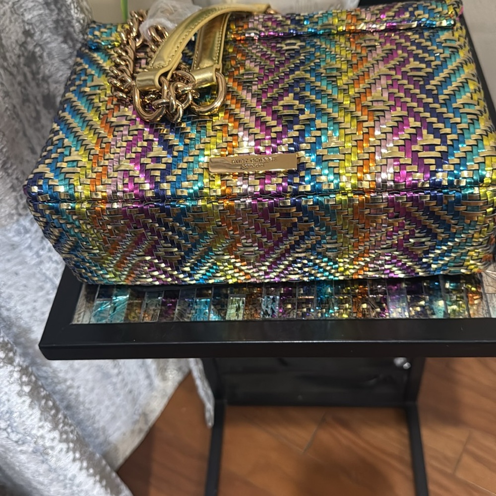 🍇🍇🍇HOST PEAK Kensington Woven Faux Leather Convertible Shoulder Bag🍇🍇🍇 - Picture 14 of 17